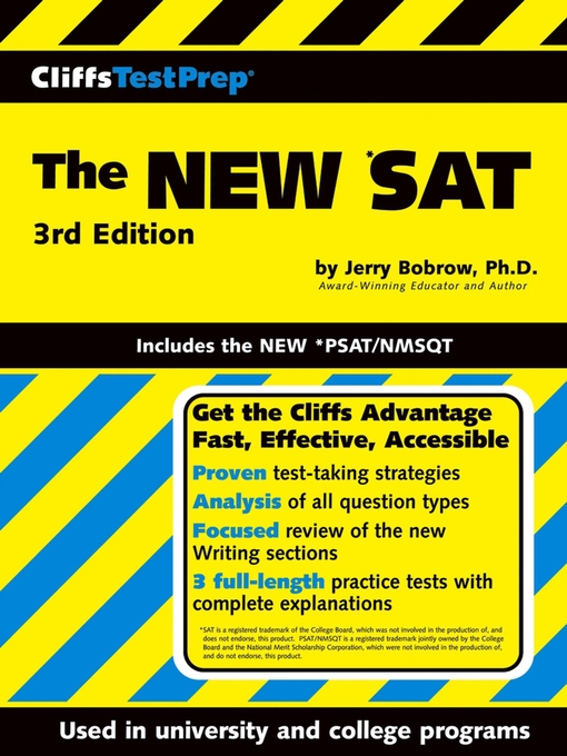Title details for CliffsTestPrep The NEW *SAT by Jerry Bobrow, Ph.D. - Wait list